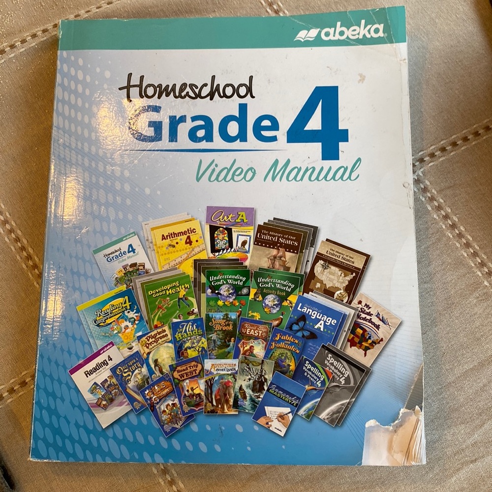 Abeka Grade 4 Video Manual Has A Little Writing